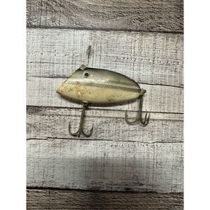 🎣Vintage Silver Whopper Stopper Bayou Boogie Crankbait Fishing Lure